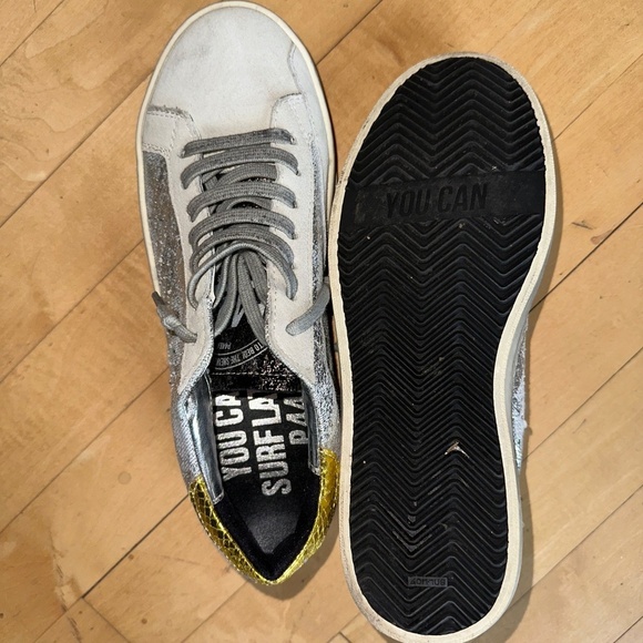 Like New P448 John glitter low top sneaker, 38/8 CB2323 - Picture 7 of 7